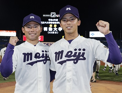 村松開人&宗山塁の二遊間コンビがセンターラインを引き締め明大が春秋連覇