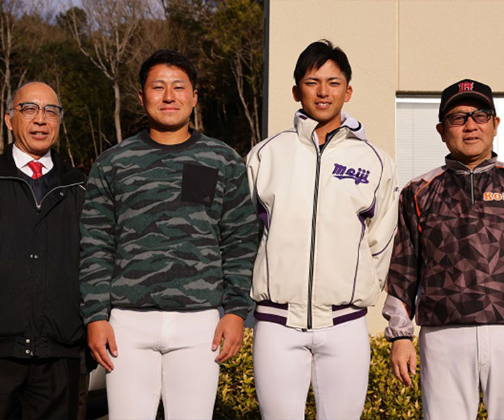 「成長したもんですよ」中井哲之監督も下げた目尻　明大・宗山塁&大商大・渡部聖弥が母校・広陵高で原点回帰
