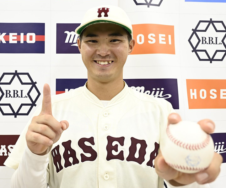 【大学野球】難攻不落の法大エースを攻略　早大・前田健伸がリーグ戦初本塁打