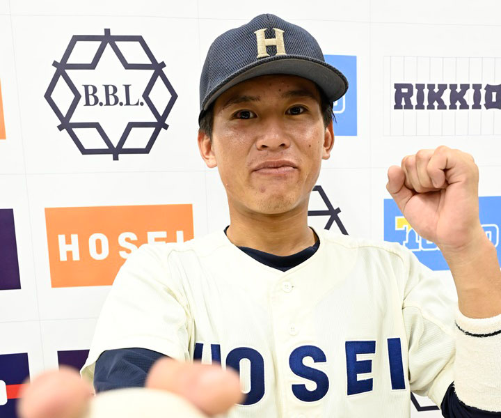 【大学野球】法大を活気づける起爆剤　鋭いスイングから快打を放つ2年生・藤森康淳
