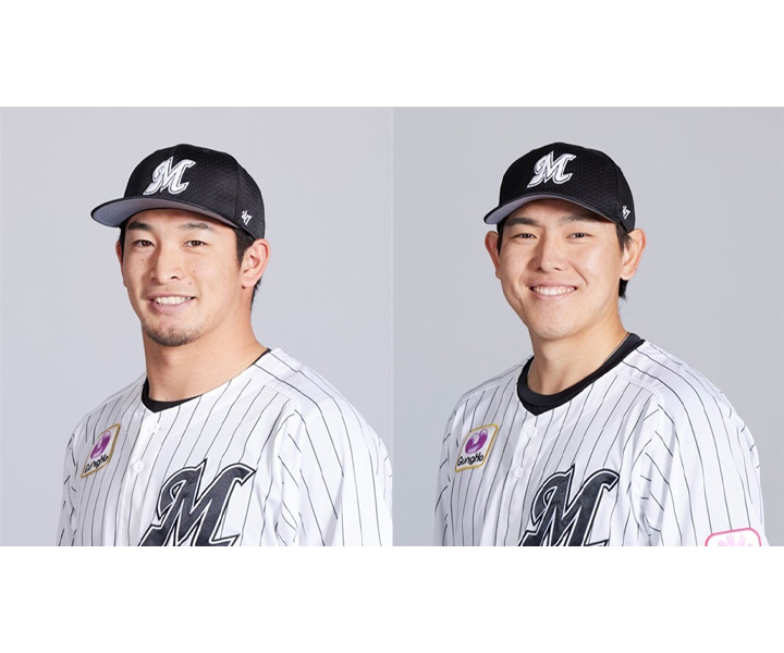 【ロッテ】「千葉ジェッツふなばし」のバスケットボールの試合に池田と安田がゲスト出演