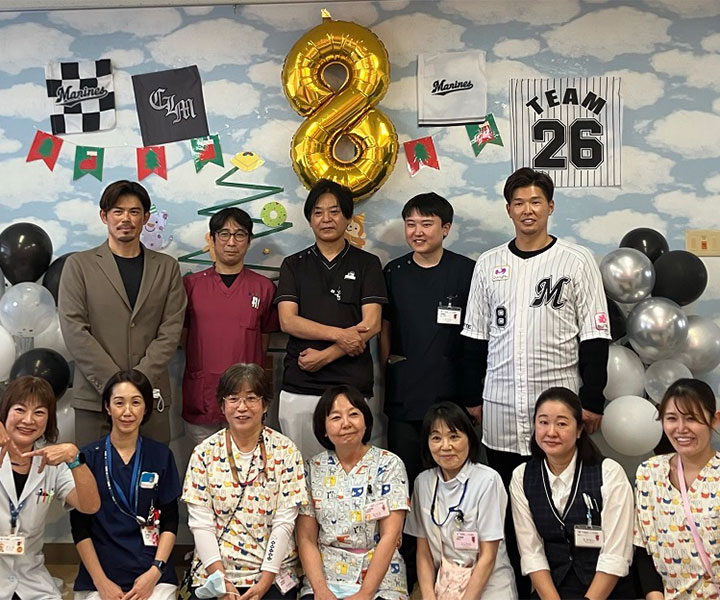 【ロッテ】「力になれたら」中村奨吾と今江敏晃氏が今年も千葉県こども病院を訪問
