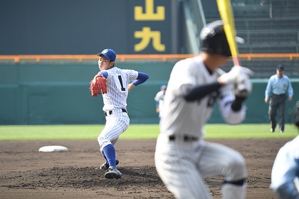 センバツ現場発／エース・大谷拓海をトップバッターに。選手起用の難しさを痛感した中央学院高の甲子園初陣