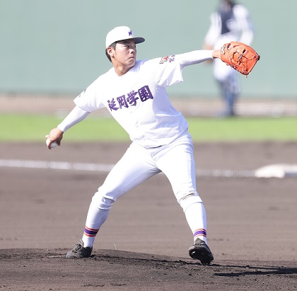 センバツ／延岡学園高・上野元基「冷静なマウンドさばきの『全国』を