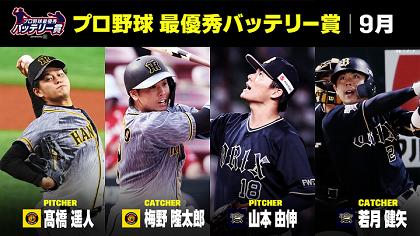 ファン投票で決まる！　DAZNがセパの9月度「最優秀バッテリー賞」を発表!! 