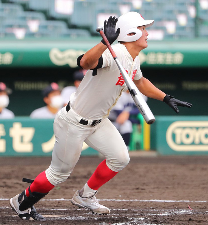 ドラフト】阪神4位 前川右京(智弁学園高) 先輩を彷彿させるパワー 