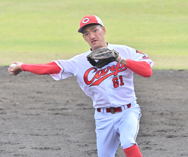 広島・矢野雅哉「パ・リーグのピッチャーは打者勝負っていう感じがしました」／交流戦