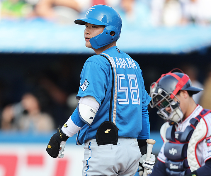 日本ハム・奈良間大己「交流戦で久しぶりに会うことができた広島の小園海斗。久しぶりに会えて、うれしかったです」／再会