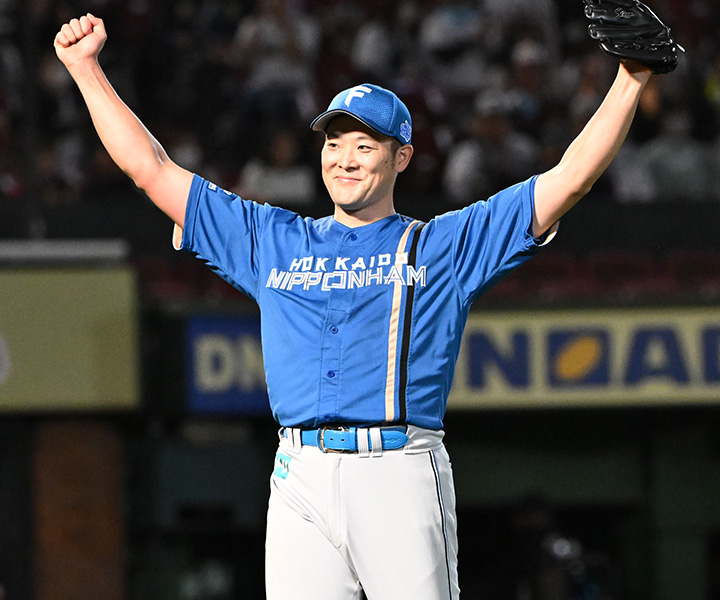 日本ハム・齋藤友貴哉「自己最速です。ずっと目指してきて、ついに突破できました」／160キロ