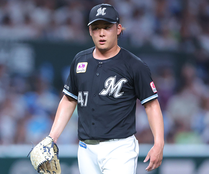 ロッテ・鈴木昭汰「選出されてうれしいです。そこで投げられることを意気に感じて、しっかり役割を果たしたいです」／侍ジャパン