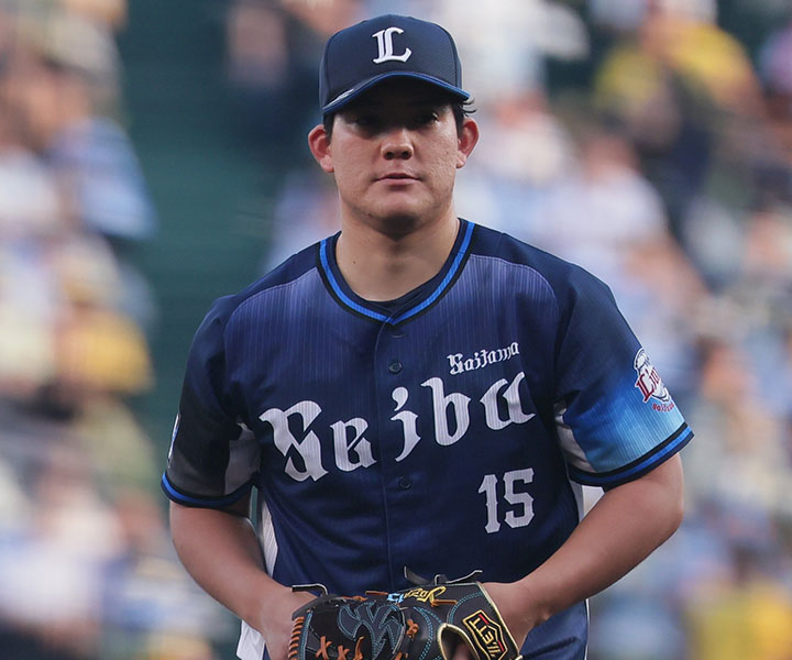 西武・與座海人「今オフはすごく充実していました。自主トレでは菊池雄星さんが手がけた施設で練習しました」／充実感