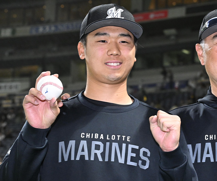 ロッテ・木村優人「本当にうれしい気持ちです。吉井理人監督から『思いっきり腕を振っていけ』と言われ…」／初登板初勝利