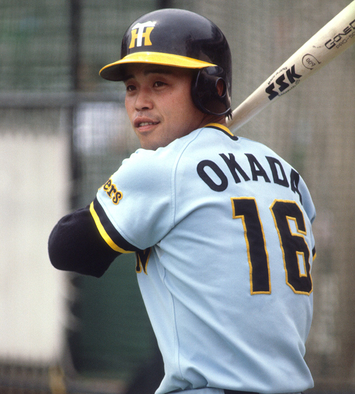 安心保障付き 阪神タイガース 岡田監督 現役時代プロ仕様ユニフォーム