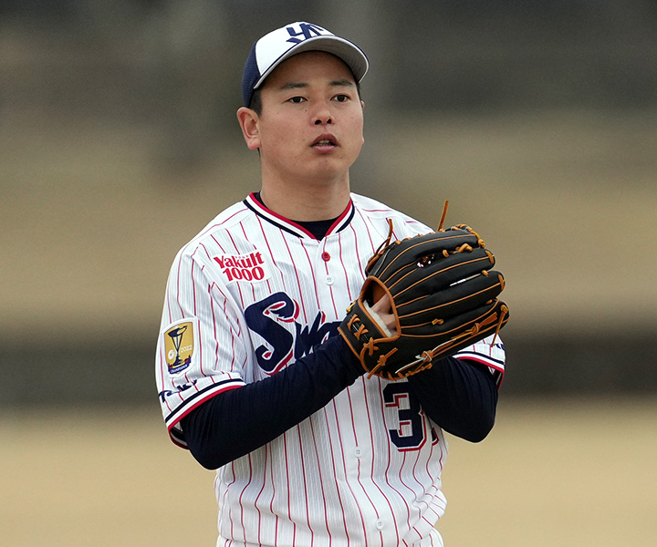 ヤクルト・山崎晃大朗インタビュー　同じ景色は見たくない「一発が打てる打者と同じ仕事をしていたら、自分は試合に出られない」