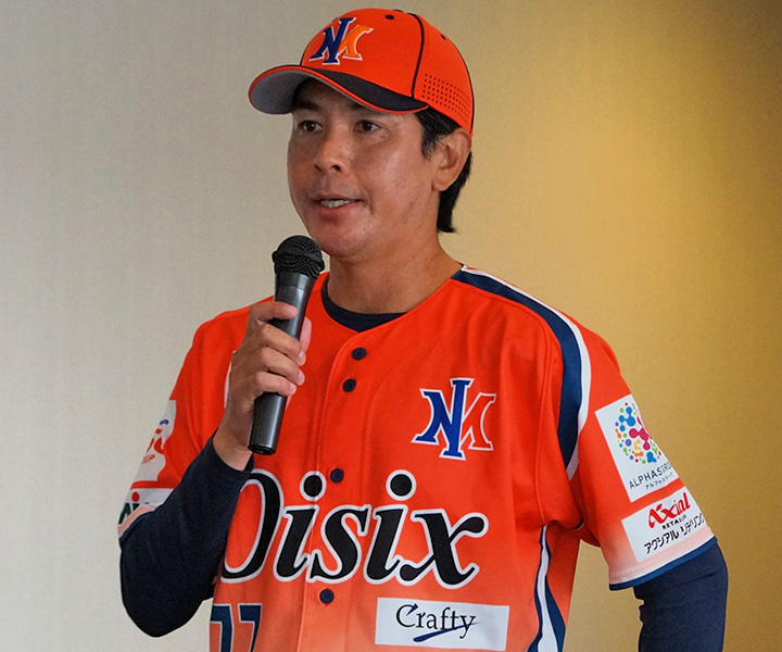 オイシックス・武田勝新監督　1点にこだわる野球を「フロントをはじめ、裏方、選手をしっかり信じて、ゲームで背中を押してあげられる存在でいたい」