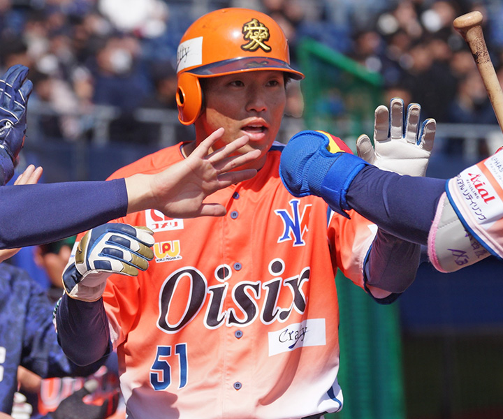 オイシックス・篠田大聖　俊足と強打に手応え「全力プレーで応援してもらえる選手になりたい」