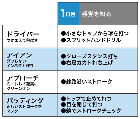 週3回の練習で100切り まずは正しいスイングの 感覚 を知る 週3回でみるみるレベルアップ 絶対100切り編 ワッグルonline