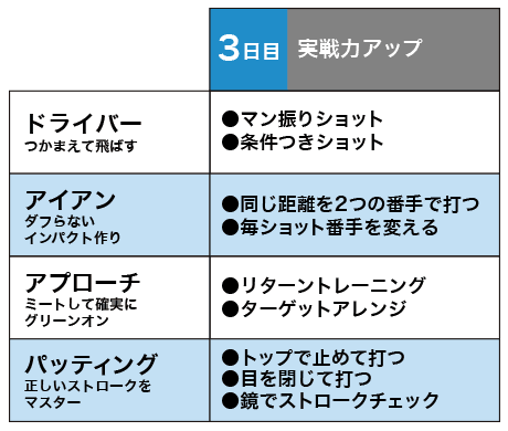 週3回の練習で100切り まずは正しいスイングの 感覚 を知る 週3回でみるみるレベルアップ 絶対100切り編 ワッグルonline