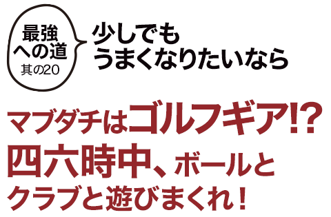 最強への道其の20 四六時中 ボールとクラブと遊びまくれ 武井壮の 百獣の王 ゴルフ ワッグルonline